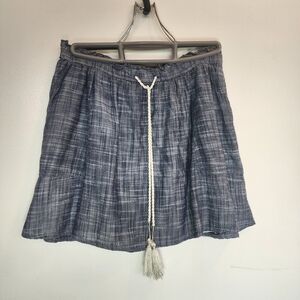 Abercrombie And Fitch Skirt 100% Cotton With Tassels Womens XS/S Nautical Cruise